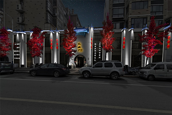 河南省鞏義市北城門(mén)樓體燈光亮化