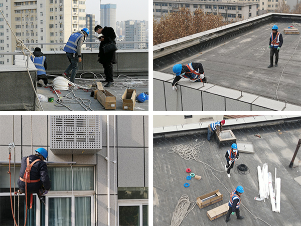 河南省焦作市觀瀾國(guó)際大廈亮化工程施工現(xiàn)場(chǎng)