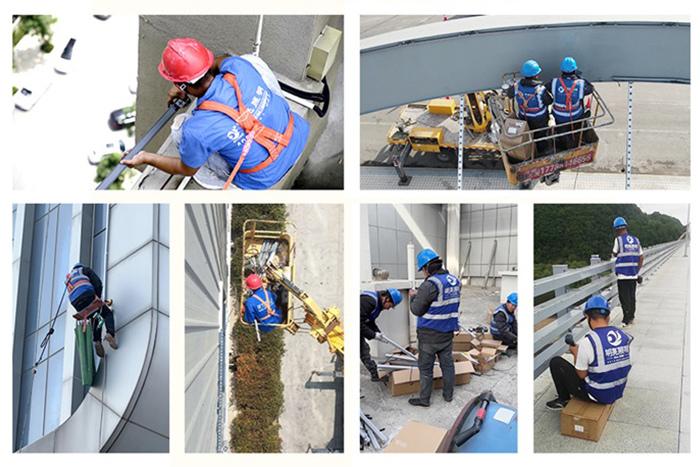 明亮照明燈光亮化工程施工現(xiàn)場 - 副本