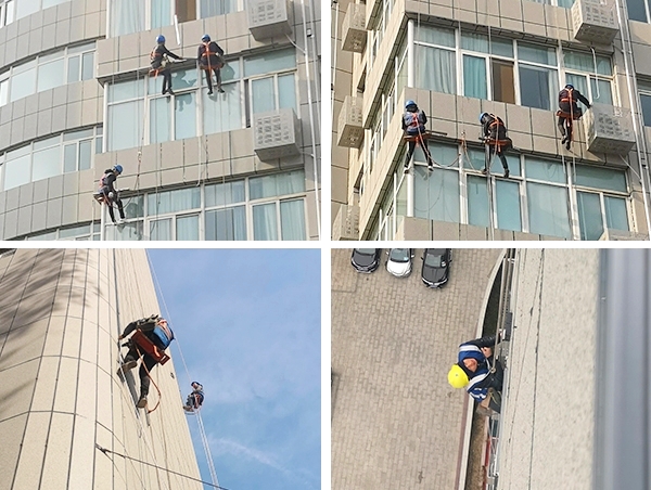 河南省鄭州萬華V世界商業(yè)綜合體亮化施工現(xiàn)場(chǎng)