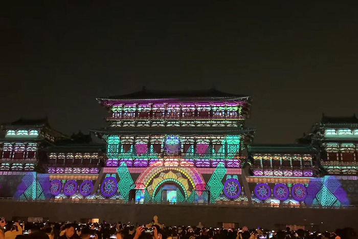 古建筑3D全息投影秀